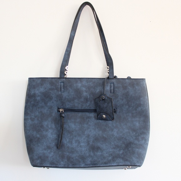 🦋 Slate Blue Handbag (CHARMING CHARLIE) - Picture 1 of 8